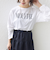 〈洗濯機可能〉プラチナヴェール 長袖 ロゴ TEE