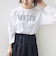 〈洗濯機可能〉プラチナヴェール 長袖 ロゴ TEE