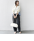 【WEB限定】〈手洗い可能〉布帛 コンビ Vネック カーディガン