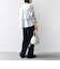 【WEB限定】〈手洗い可能〉布帛 コンビ Vネック カーディガン