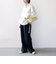 【WEB限定】〈洗濯機可能〉シアー ハイネック 2WAY ブラウス