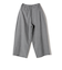 SHIPS Primary Navy Label:タック ワイド コクーン パンツ