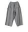 SHIPS Primary Navy Label:タック ワイド コクーン パンツ