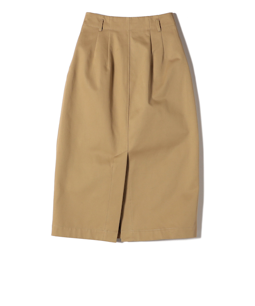 SHIPS Primary Navy Label:コットン チノ コクーン スカート