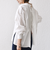【WEB限定】〈洗濯機可能〉バックデザイン レギュラーカラー シャツ