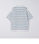 SHIPS:〈手洗い可能〉Amossa(R) メッシュ ボーダー ニット Tシャツ