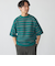 SHIPS:〈手洗い可能〉Amossa(R) メッシュ ボーダー ニット Tシャツ