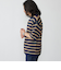 SHIPS:〈手洗い可能〉Amossa(R) メッシュ ボーダー ニット Tシャツ