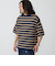 SHIPS:〈手洗い可能〉Amossa(R) メッシュ ボーダー ニット Tシャツ