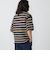SHIPS:〈手洗い可能〉Amossa(R) メッシュ ボーダー ニット Tシャツ