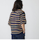 SHIPS:〈手洗い可能〉Amossa(R) メッシュ ボーダー ニット Tシャツ