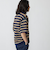 SHIPS:〈手洗い可能〉Amossa(R) メッシュ ボーダー ニット Tシャツ
