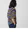 SHIPS:〈手洗い可能〉Amossa(R) メッシュ ボーダー ニット Tシャツ