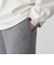 *SHIPS: BULKY AIR ワンポイント ロゴ ジョガー パンツ (セットアップ対応)