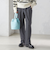 〈手洗い可能〉ストレート センタープレス トラウザーズ