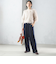 〈手洗い可能〉ベッチン ライン ストレート パンツ