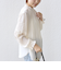 〈手洗い可能〉割繊 前後 2WAY 袖タック デザイン ブラウス