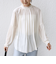 〈手洗い可能〉割繊 前後 2WAY 袖タック デザイン ブラウス