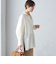 〈手洗い可能〉コットン ギャザー チュニック ブラウス