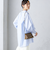 〈手洗い可能〉コットン ギャザー チュニック ブラウス