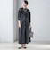 〈結婚式・パーティ〉【SHIPS別注】APUPIL:〈手洗い可能〉ジャカード 7分袖 ワンピース