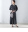 〈結婚式・パーティ〉【SHIPS別注】APUPIL:〈手洗い可能〉ジャカード 7分袖 ワンピース