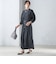 〈結婚式・パーティ〉【SHIPS別注】APUPIL:〈手洗い可能〉ジャカード 7分袖 ワンピース