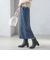 〈手洗い可能〉フェイク スエード (ポリエステル) タイト スカート