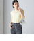 〈手洗い可能〉シアー ストレッチ クルーネック プルオーバー