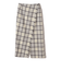 チェック フリンジ スカート