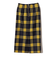 チェック フリンジ スカート