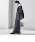 〈手洗い可能〉両面起毛 ドロスト パンツ（ネイビー）
