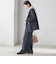 〈手洗い可能〉両面起毛 ドロスト パンツ（ネイビー）