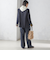 〈手洗い可能〉両面起毛 ドロスト パンツ（ネイビー）