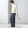 〈手洗い可能〉両面起毛 ドロスト パンツ（ネイビー）