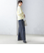 〈手洗い可能〉両面起毛 ドロスト パンツ（ネイビー）