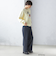 〈手洗い可能〉両面起毛 ドロスト パンツ（ネイビー）