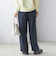 〈手洗い可能〉両面起毛 ドロスト パンツ（ネイビー）