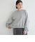 Wai＋:〈手洗い可能〉裏毛 オーガンジー スウェット