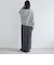 Wai＋:〈手洗い可能〉裏毛 オーガンジー スウェット