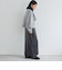 Wai＋:〈手洗い可能〉裏毛 オーガンジー スウェット