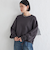 Wai＋:〈手洗い可能〉裏毛 オーガンジー スウェット