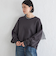 Wai＋:〈手洗い可能〉裏毛 オーガンジー スウェット