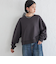 Wai＋:〈手洗い可能〉裏毛 オーガンジー スウェット