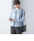 〈手洗い可能〉フリル ネック フロント ギャザー ブラウス
