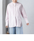 〈洗濯機可能〉ピンタック バンド カラー シャツ