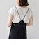 SHIPS Colors:〈手洗い可能〉レースキャミワンピース × ベーシックTEE セット◇