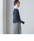 〈手洗い可能〉レーヨン ポリ リブ クルーネック カーディガン