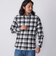 【WEB限定】SHIPS: MADE IN JAPAN ワンポイント チェックボタンダウンネルシャツ