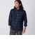 【WEB限定】SHIPS: MADE IN JAPAN ワンポイント チェックボタンダウンネルシャツ